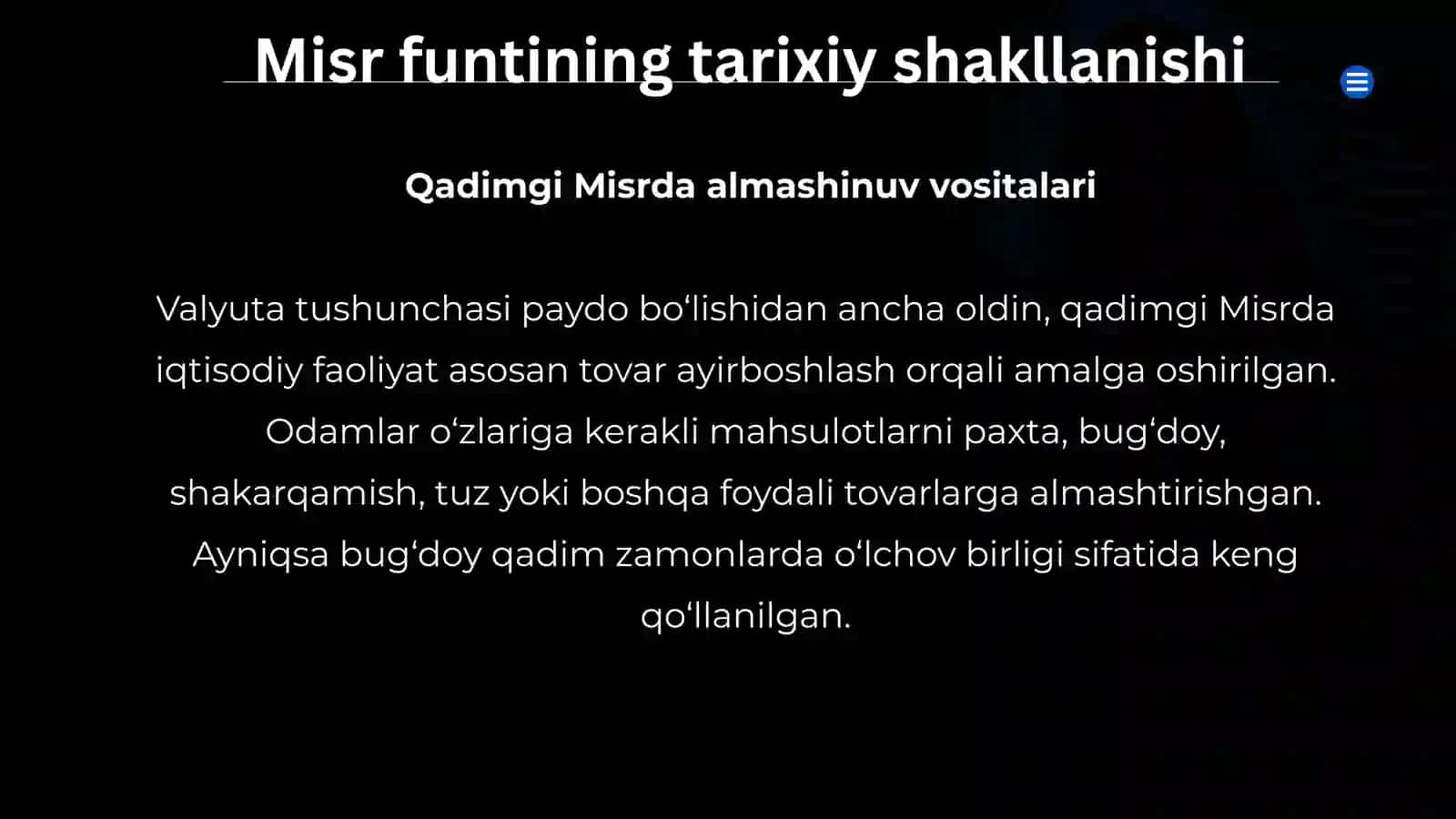 Misr milliy valyuta tizimi 3