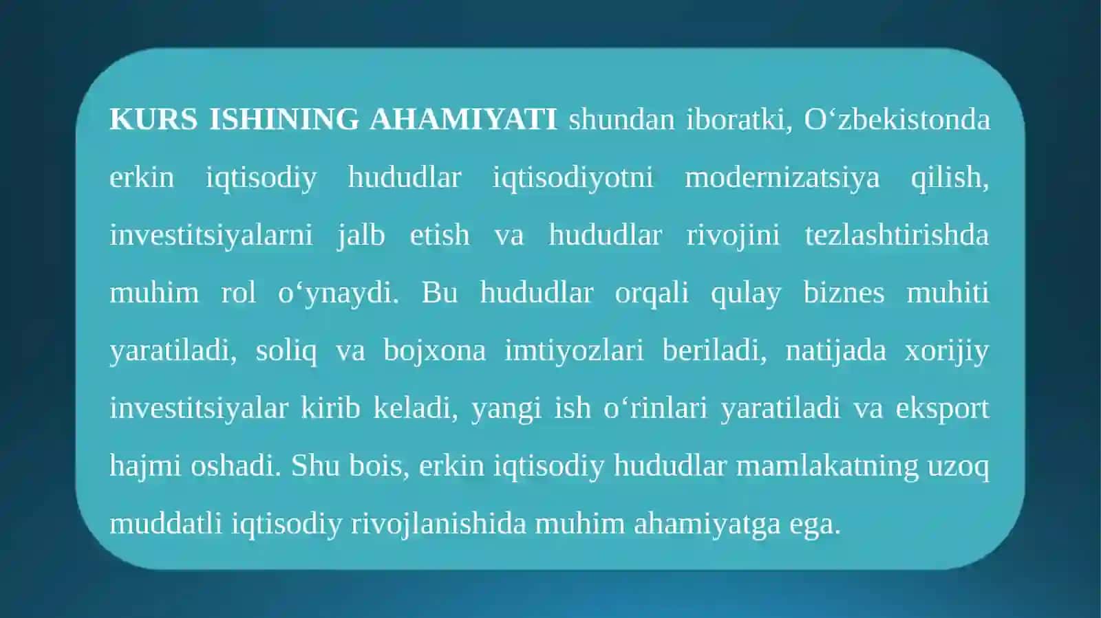 O’ZBEKISTONDA ERKIN IQTISODIY HUDUDLAR 3