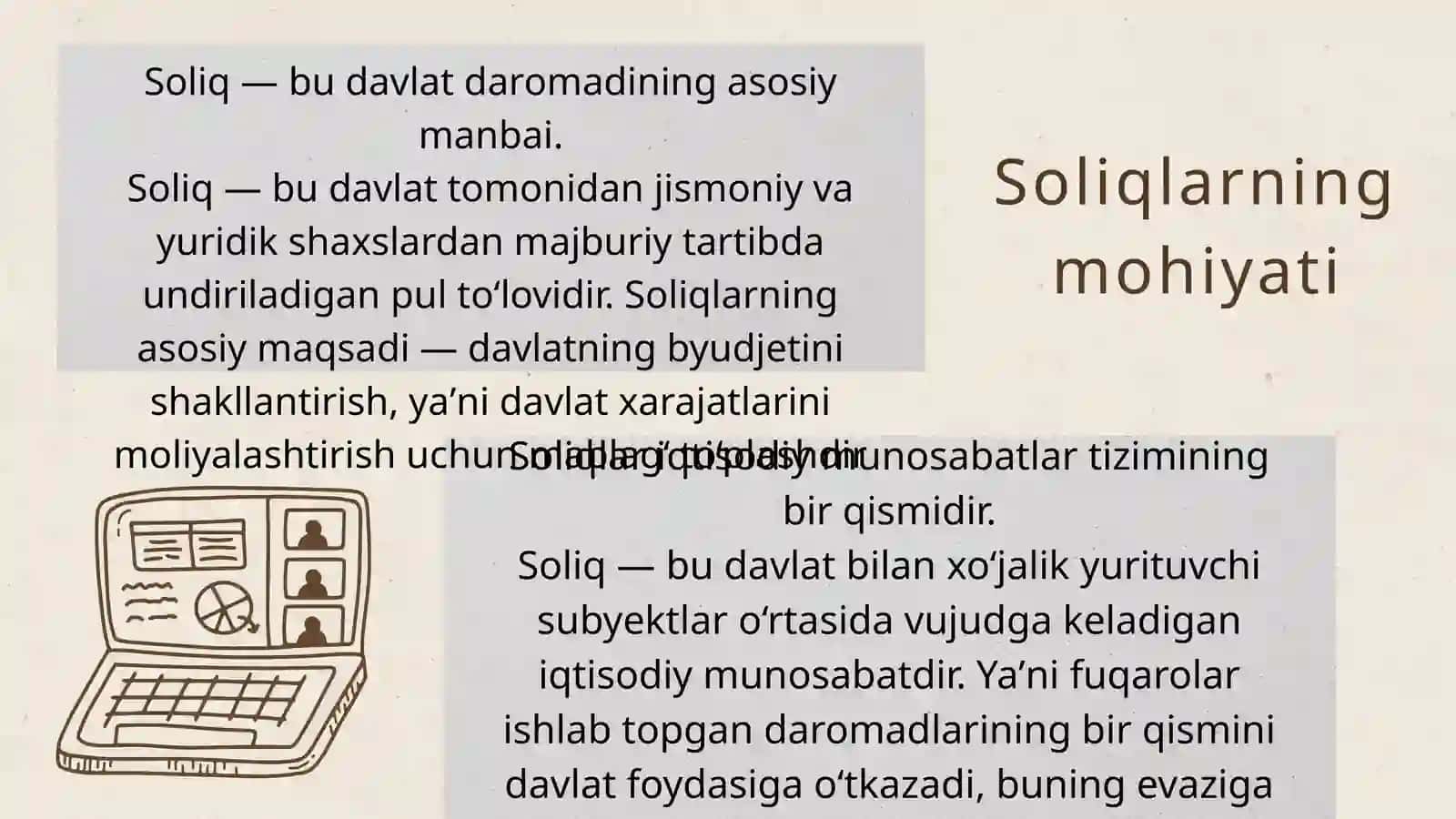 Soliq tizimining mohiyati va asosiy tamoyillari 3