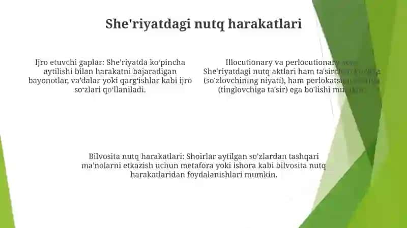 SheʼRiy Matnlarda Nutqiy Akt 3