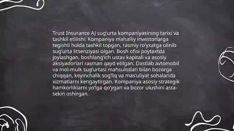 Trust Insurance AJ sugʻurta kompaniyasi 3