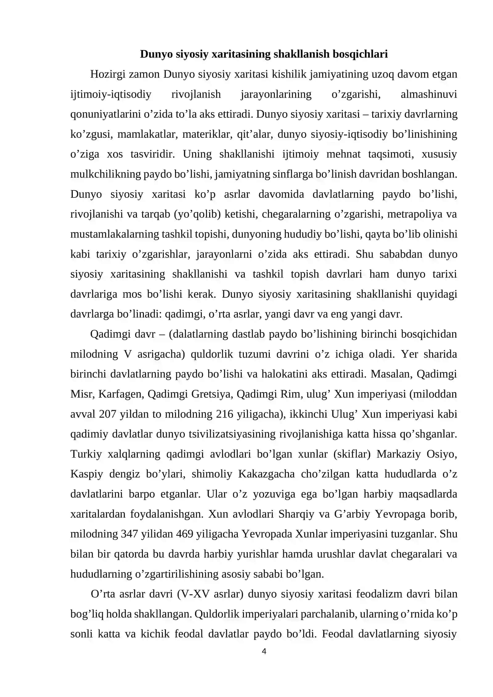 Dunyoning hozirgi zamon siyosiy xaritasi 3