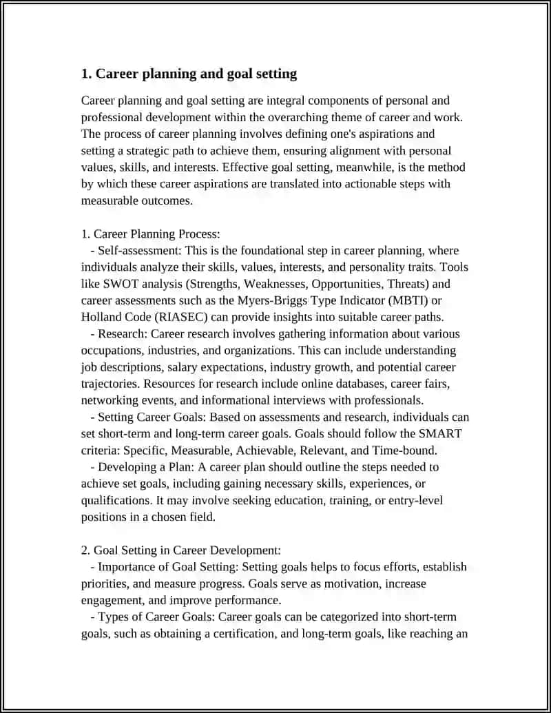 Referat on Career and Work 3