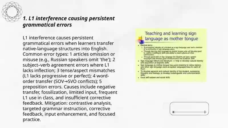 Some difficulties of using the mother tongue in the English class 3