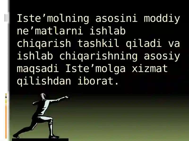 Istemolchilar ehtiyojlari 3