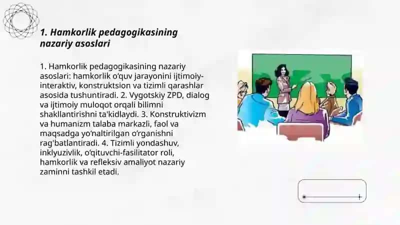 Hamkorlik pedagogikasining konseptual g'oyalari 3