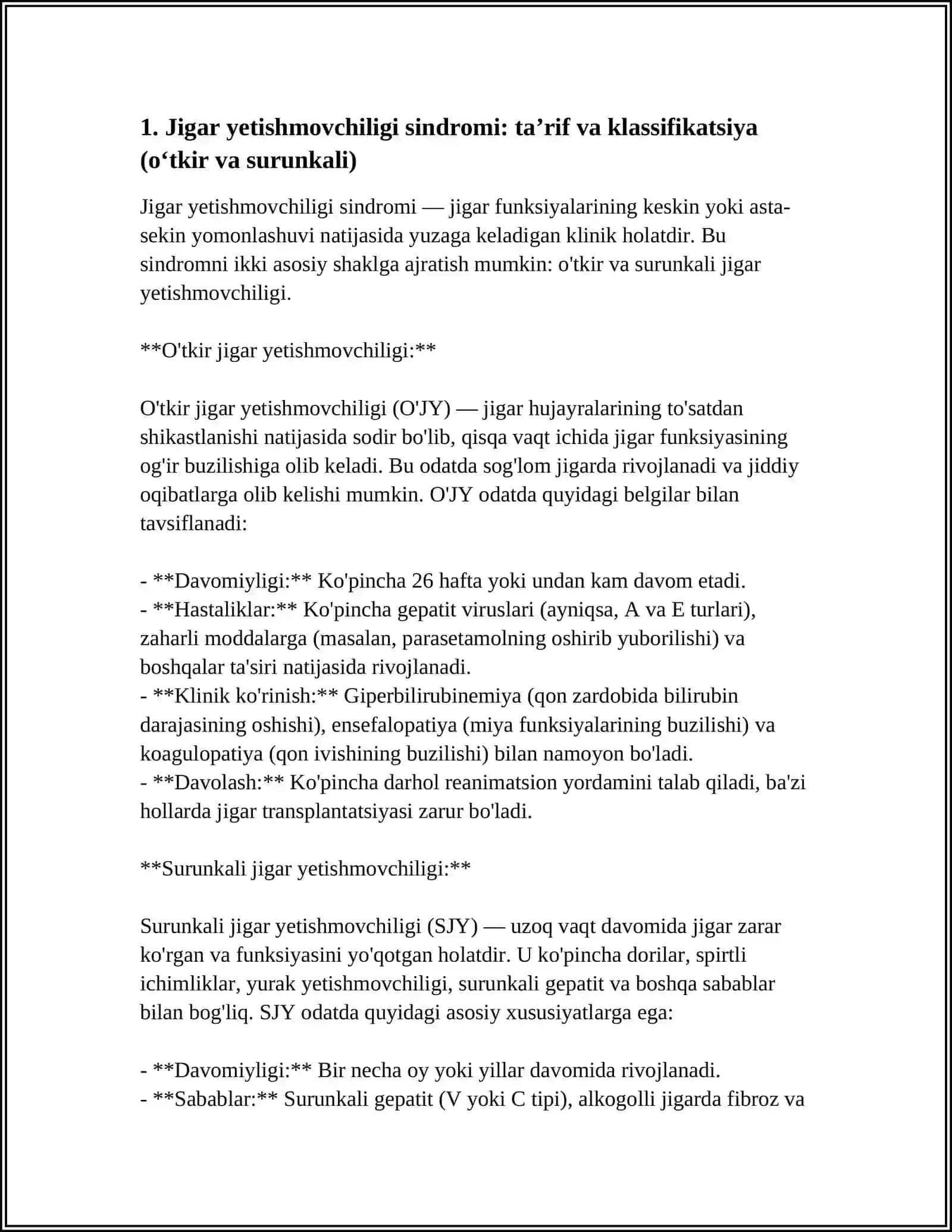 JIGAR YETISHMOVCHILIGI SINDROMI 3