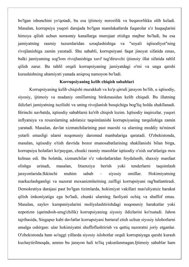 Korrupsiyaga qarshi kurash zarurati 3