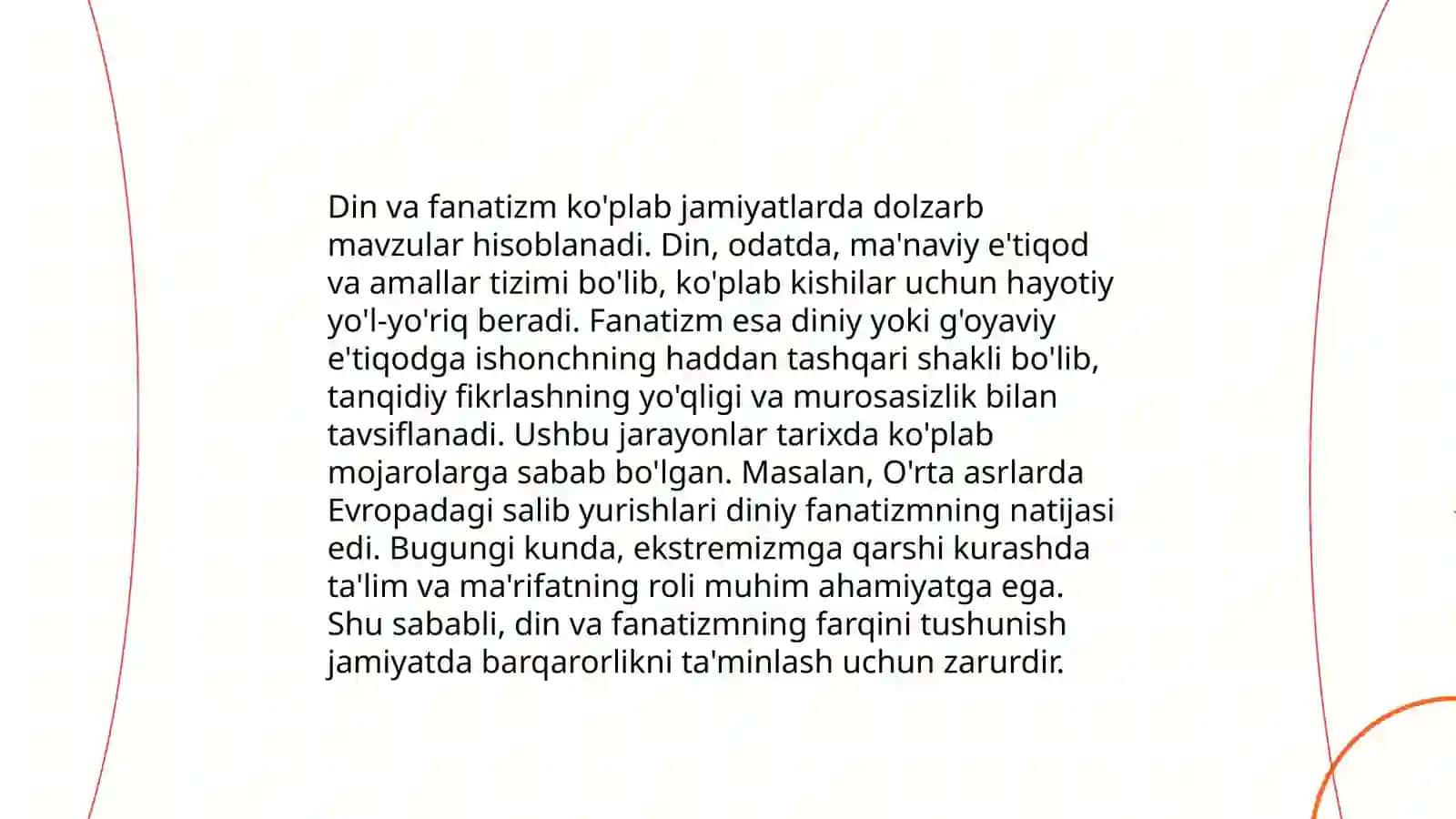 Din va fanatizm: Umumiy tushunchalar 3