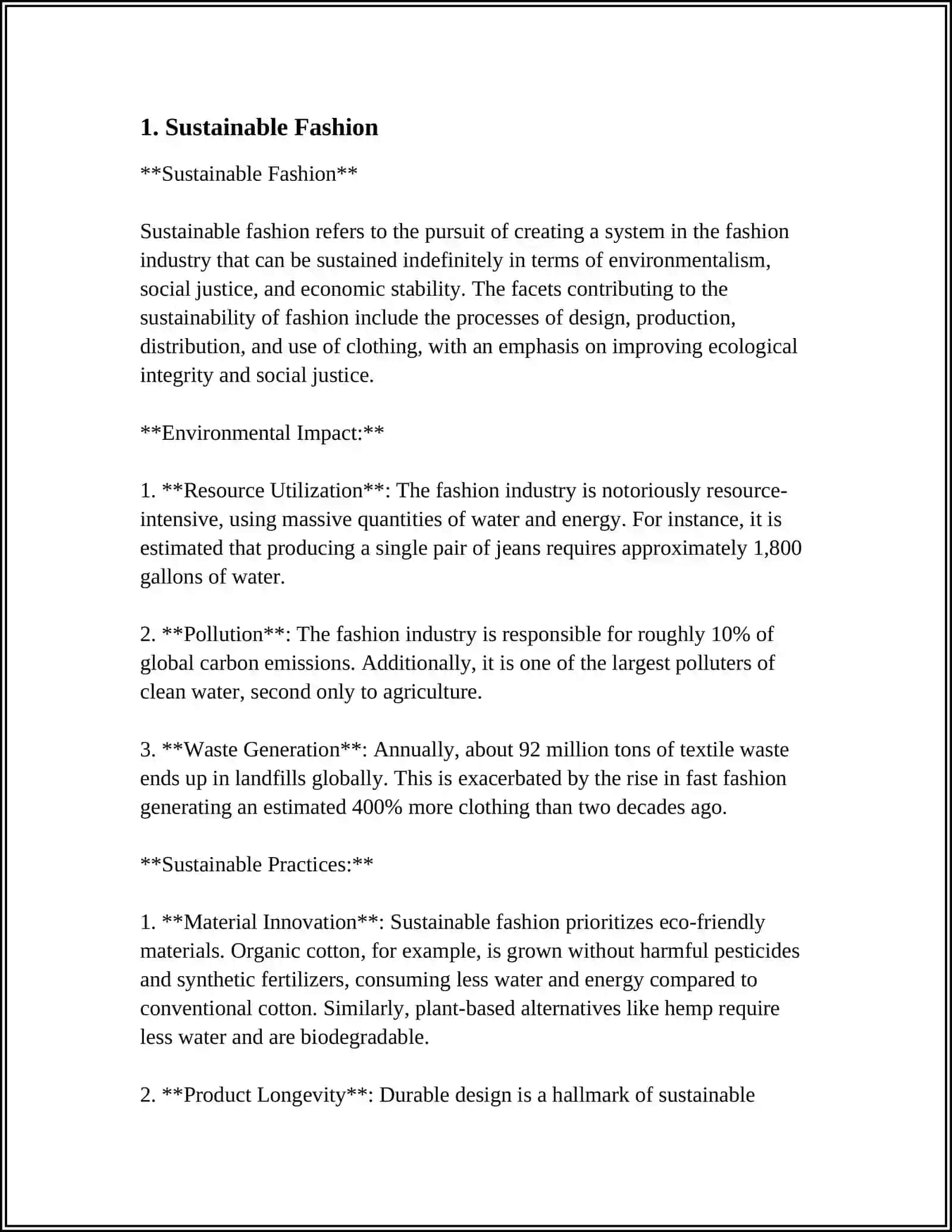 Sustainable Fashion 3
