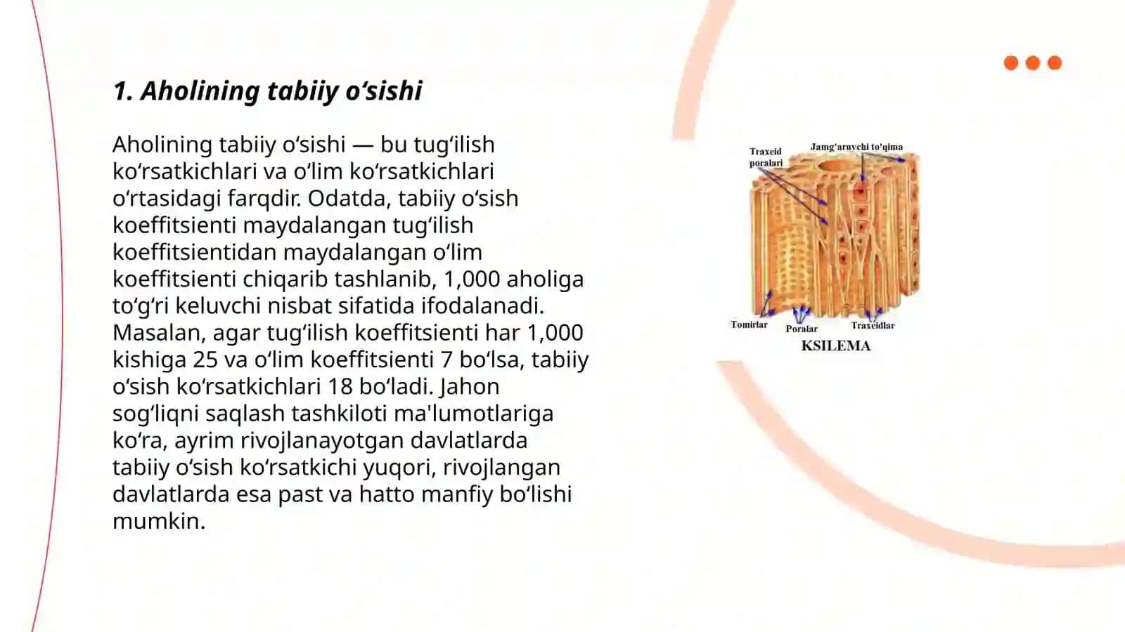 Aholining tabiiy harakati va undagi o‘zgarishlar 3