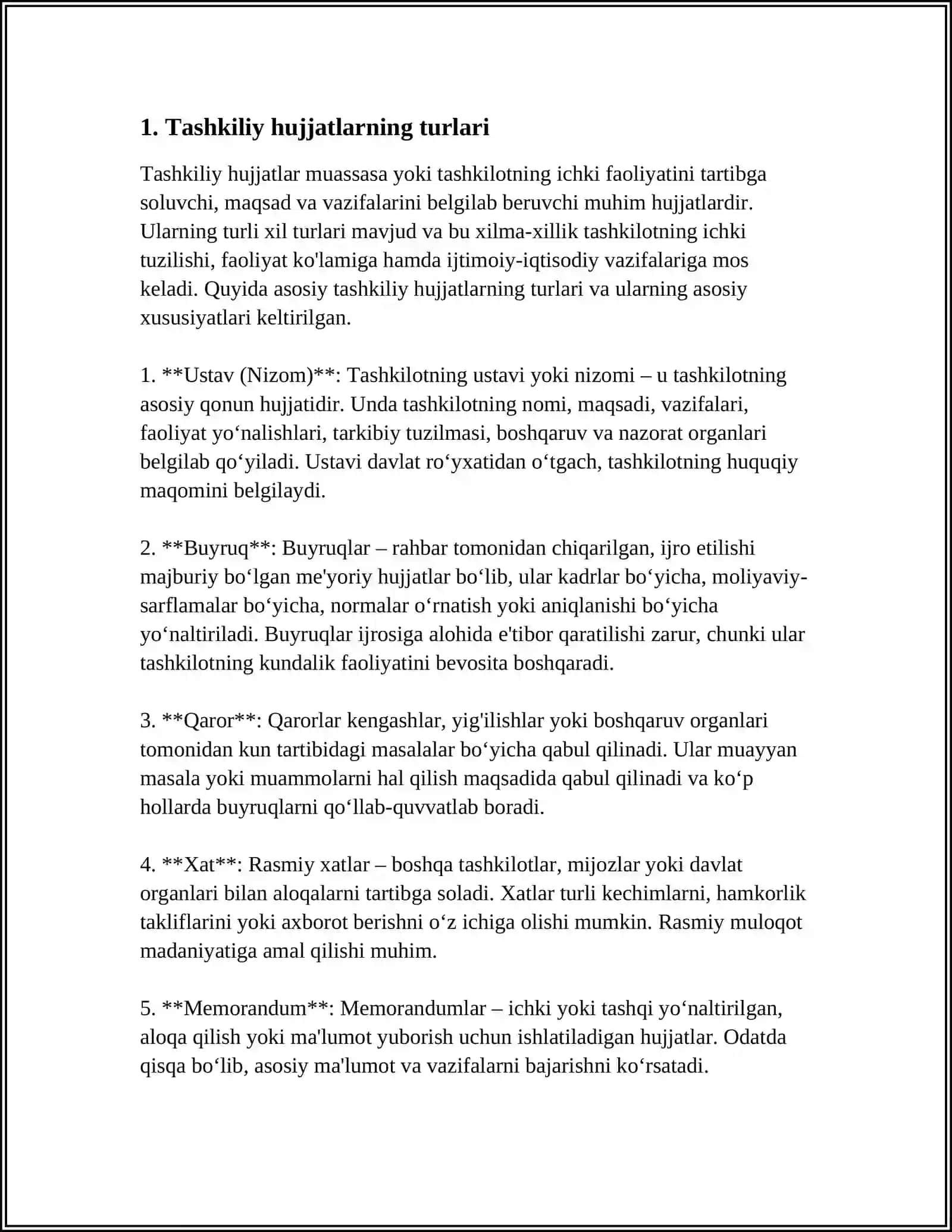 Tashkiliy hujjatlar 3