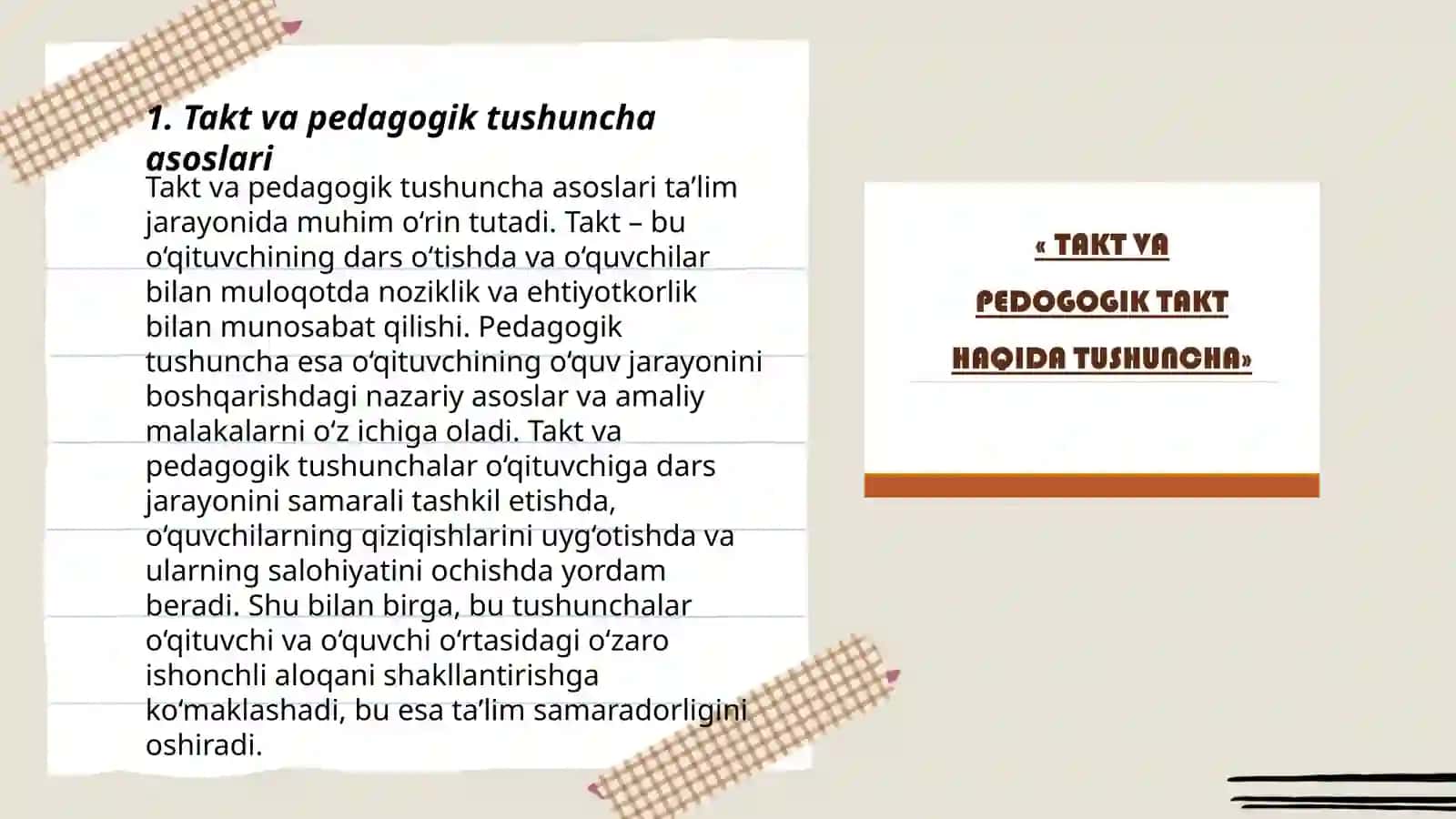 Takt va pedagogik tushuncha 3