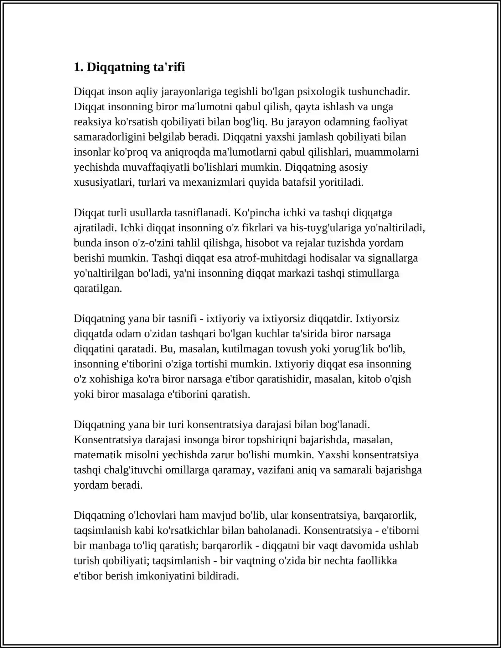 DIQQAT TURLARI VA UNING XUSUSIYATLARI 3