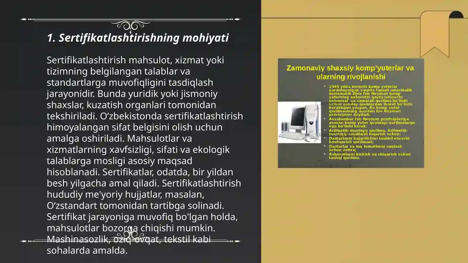Sertifikatlashtirish va ularning turlari 3