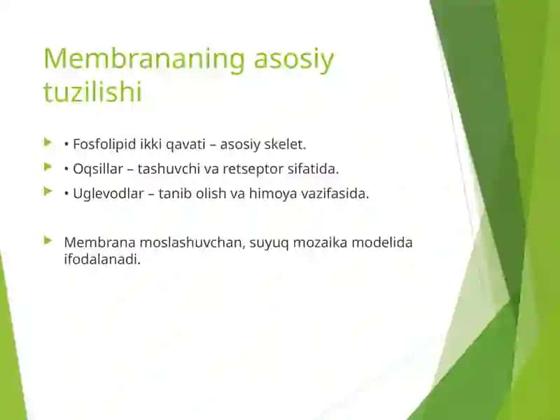 Biologik membranalarda fizik jarayonlar 3
