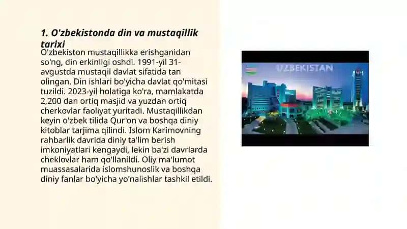 O'zbekistonda din va mustaqillik 3