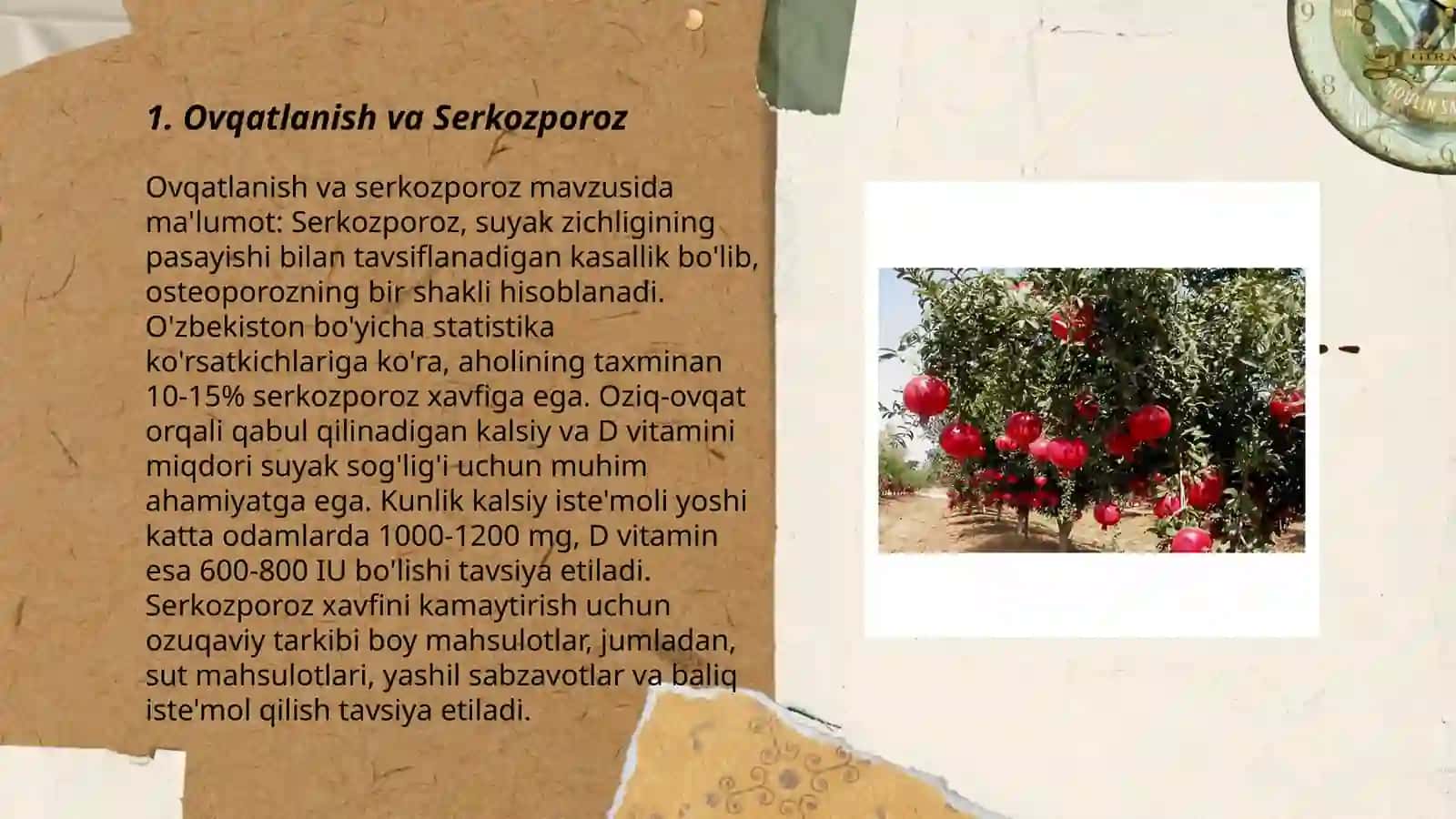Ovqatlanish va Serkozporoz 3