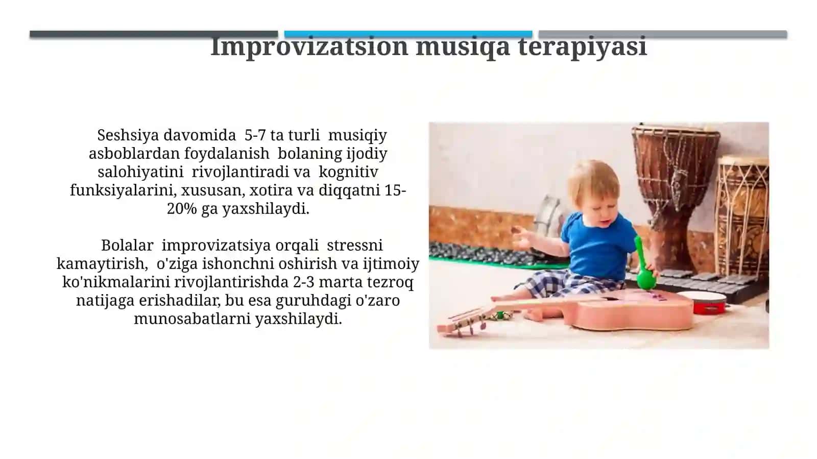 Improvizatsion musiqa terapiyasi 3