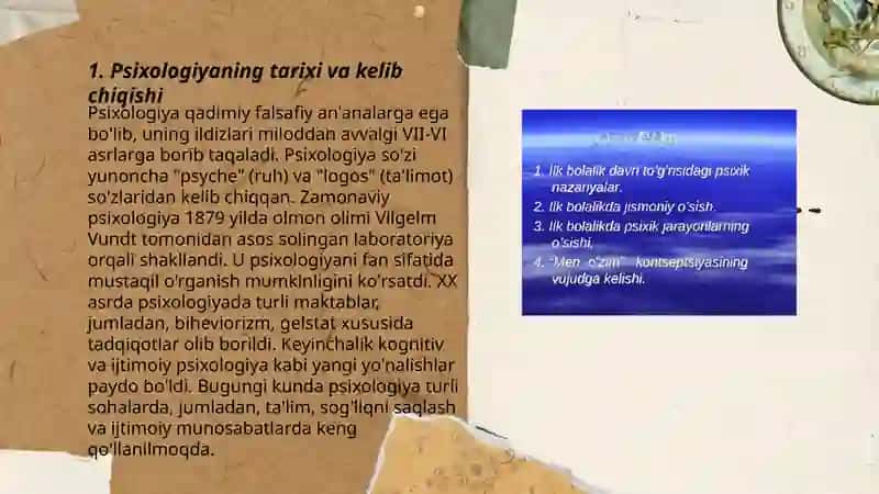 Psixolog kasbining rivojlanishi 3