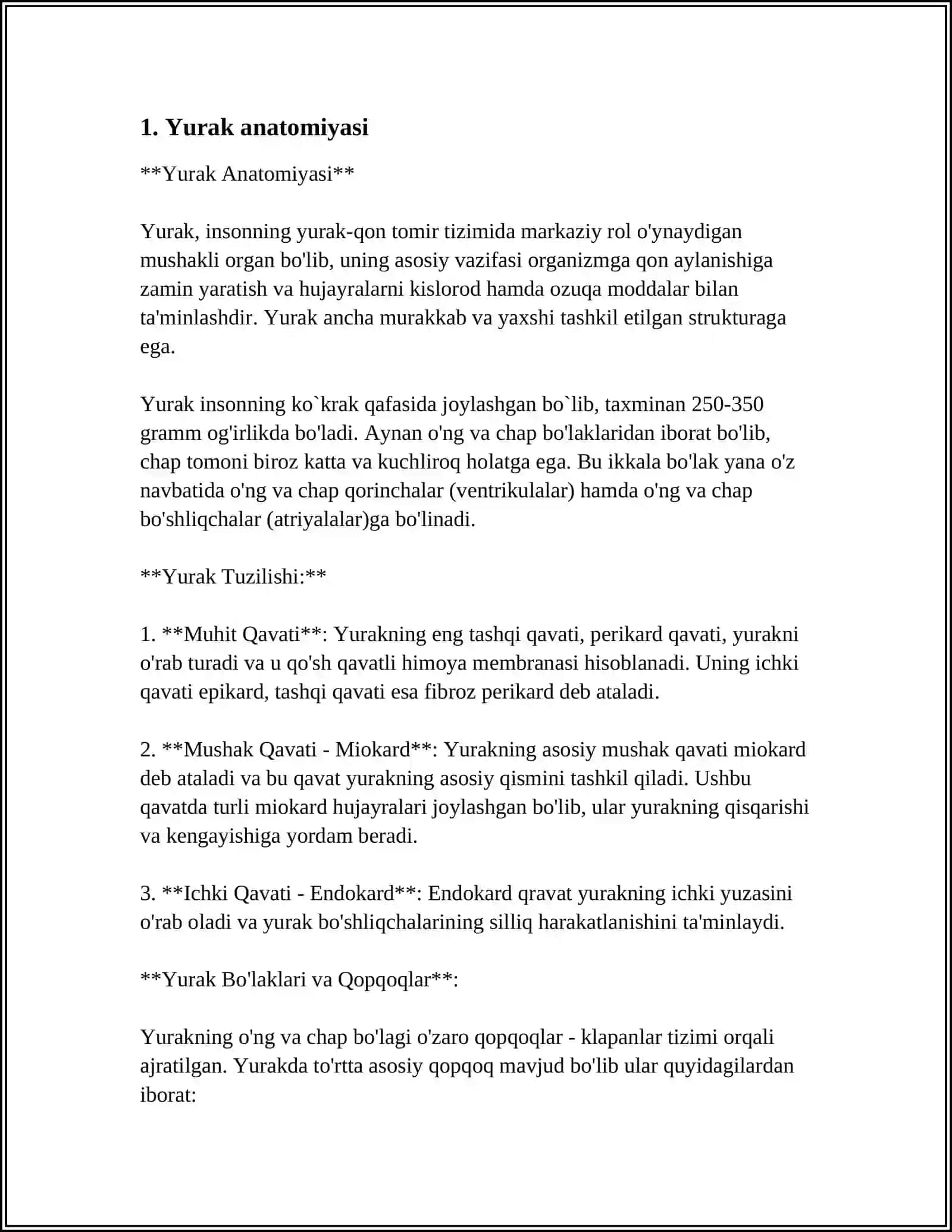 Yurak Anatomiyasi 3