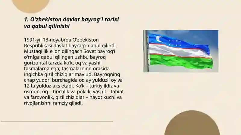 O'zbekiston Respublikasi Davlat ramzlari va ahamiyati 3