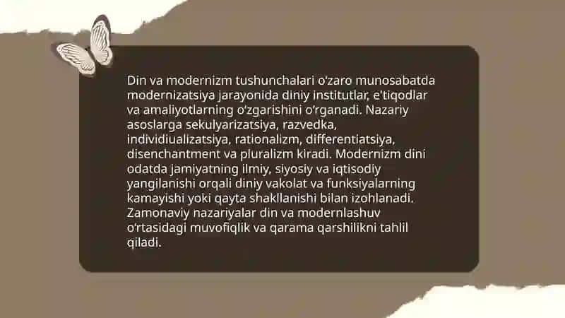Din va modernizm 3