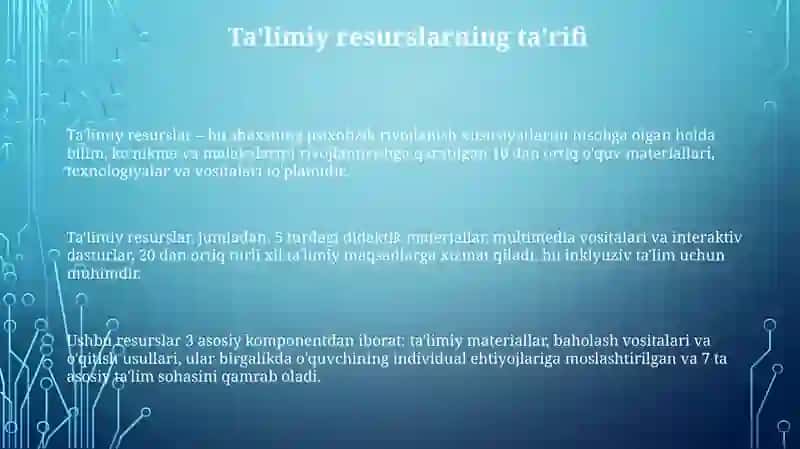 Ta'limiy resurslar 3