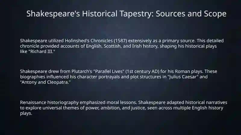 Historical themes in the creative work of Shakespeare 3