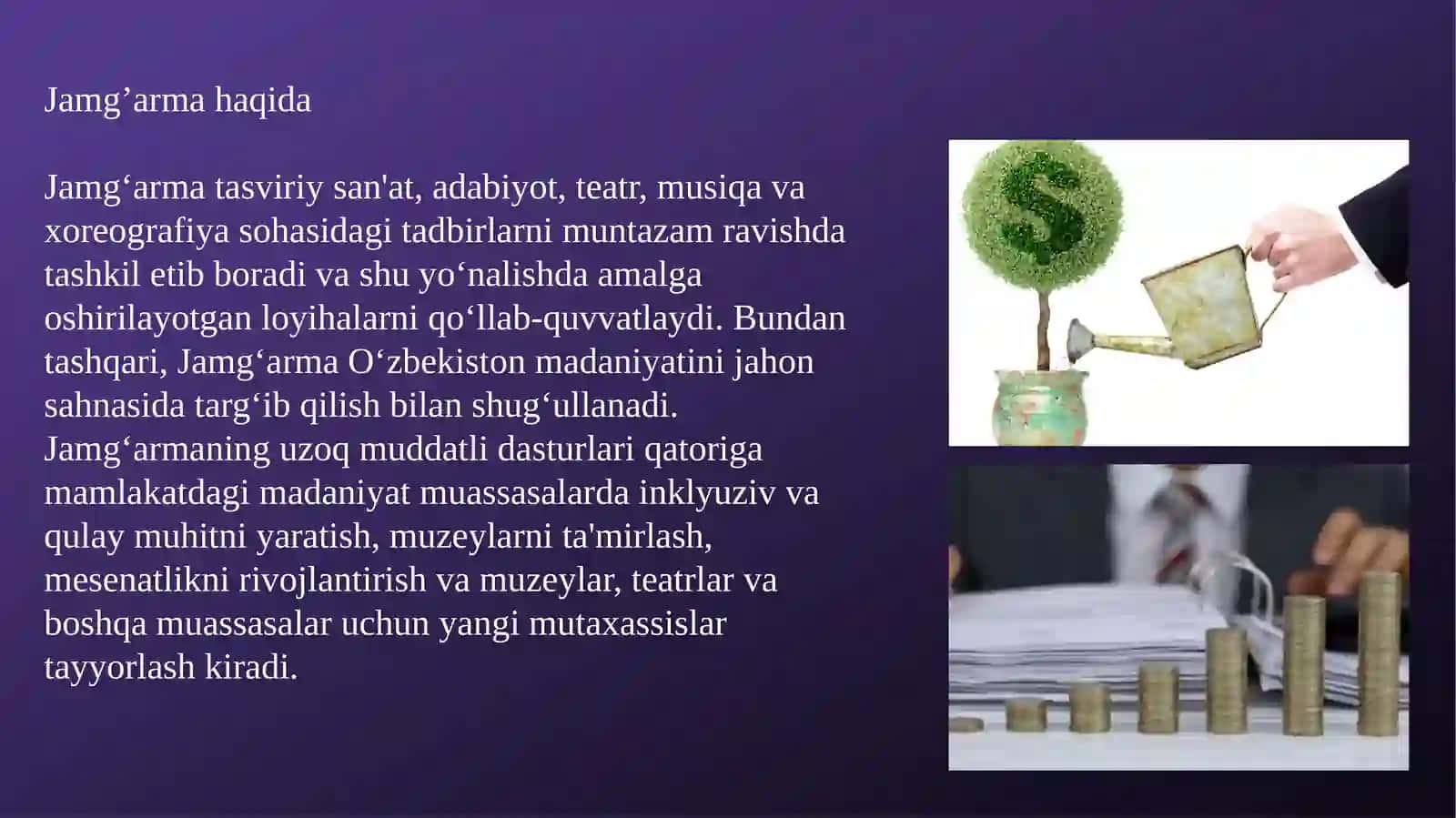 Jamg‘arma Tashkilotlari 3