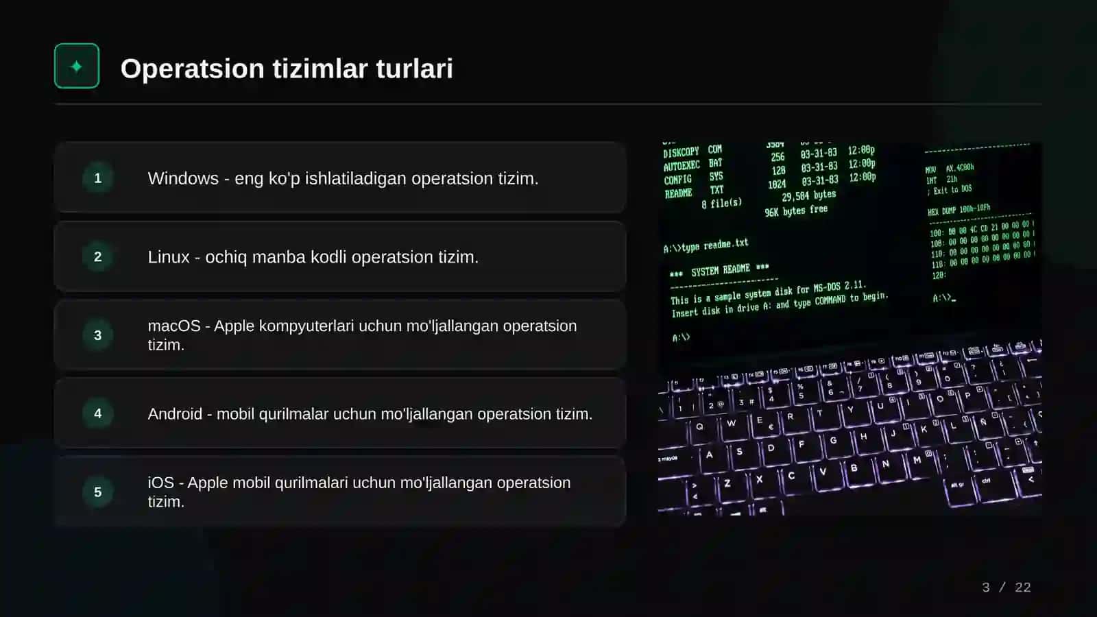 Operatsion tizimlar: Kirish 3