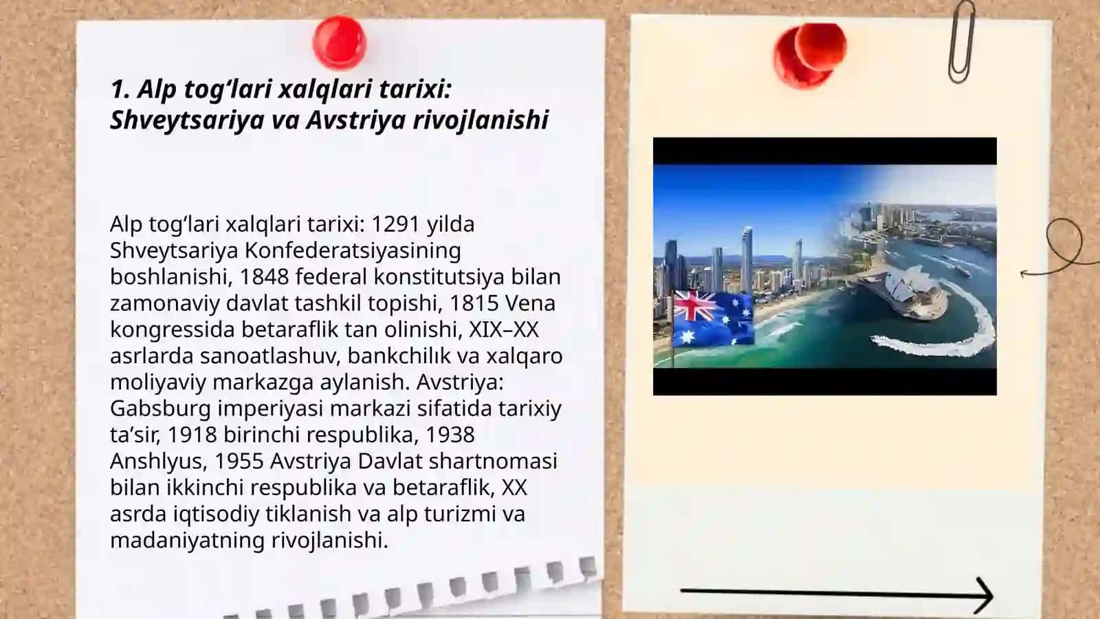 Alp togʻlari xalqlari:shveytsariyalar avstryaliklar va ularning madanyati 3