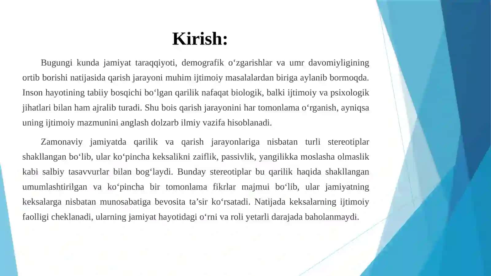 Qarishning ijtimoiy nazariyalari 3