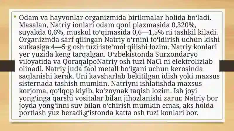 Natriy Kationi 3