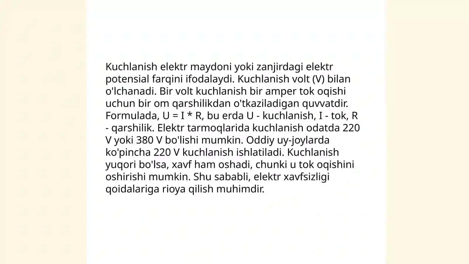 Kuchlanish va uning turlari. Guk qonuni 3