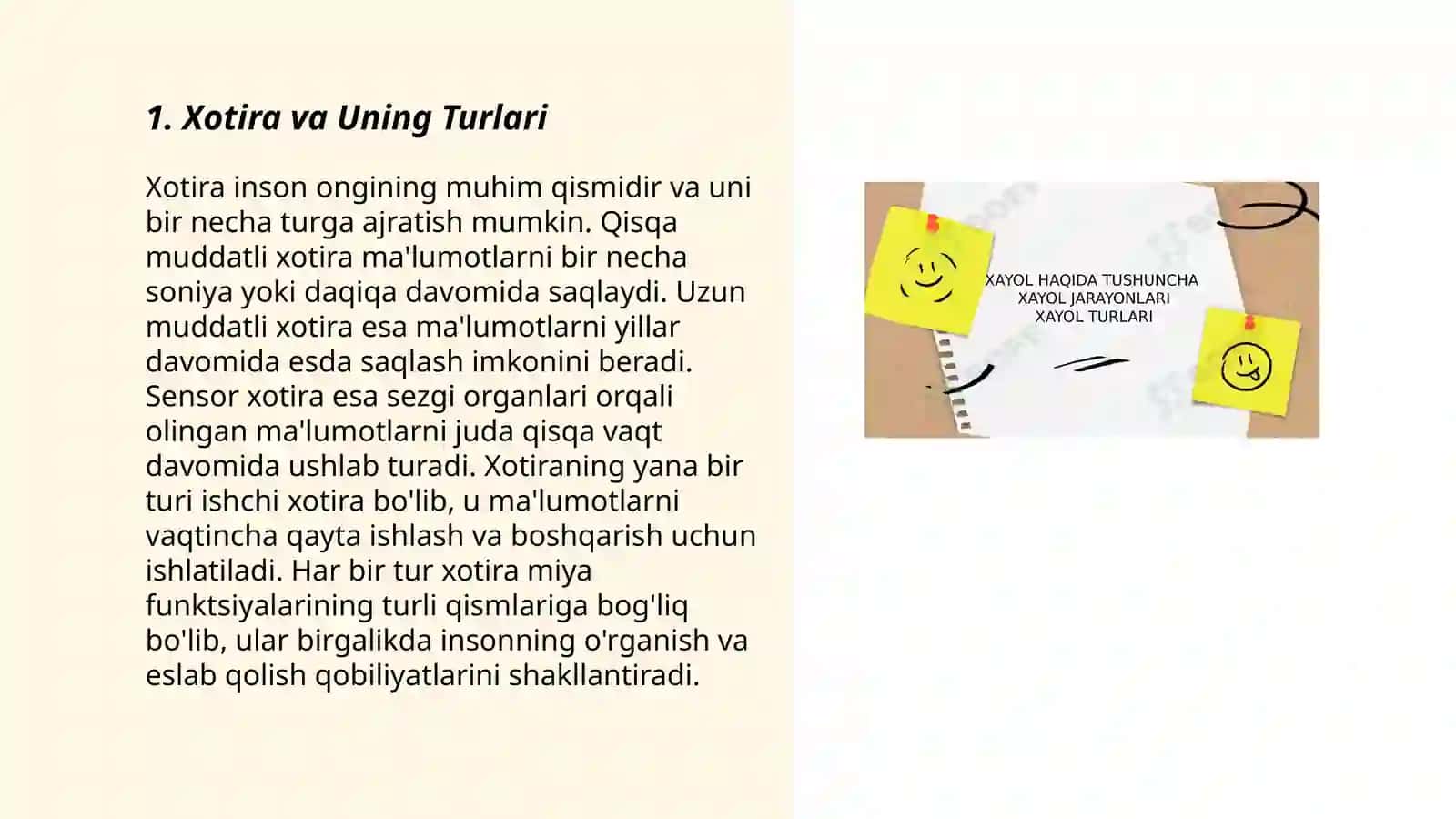 Xotira va Uning Turlari 3