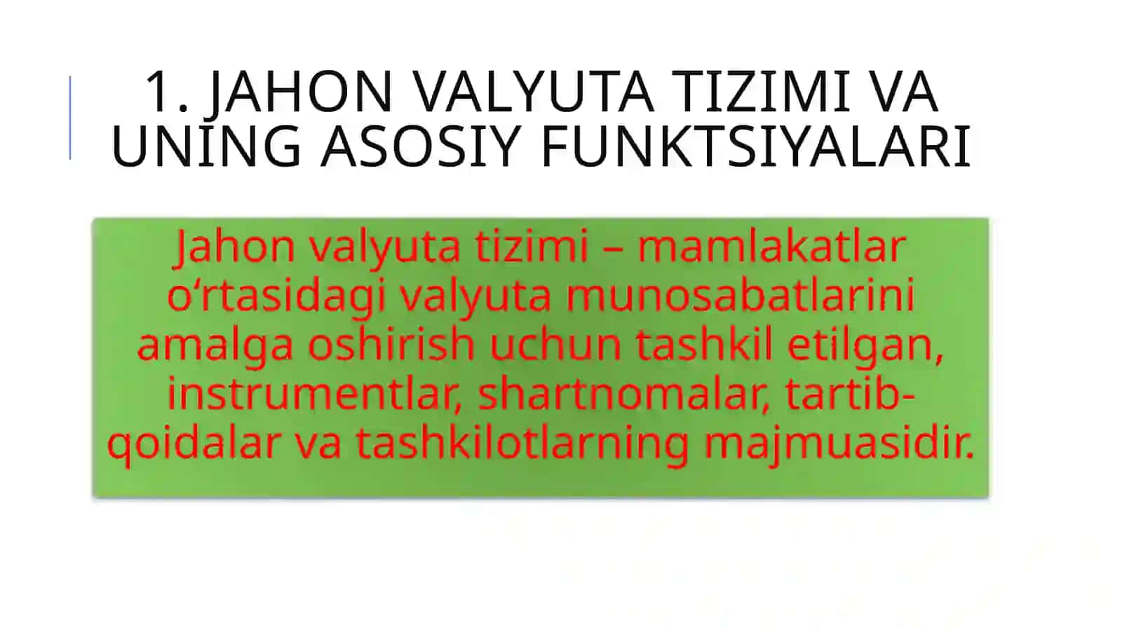 Jahon valyuta tizimi evolyutsiyasi 3