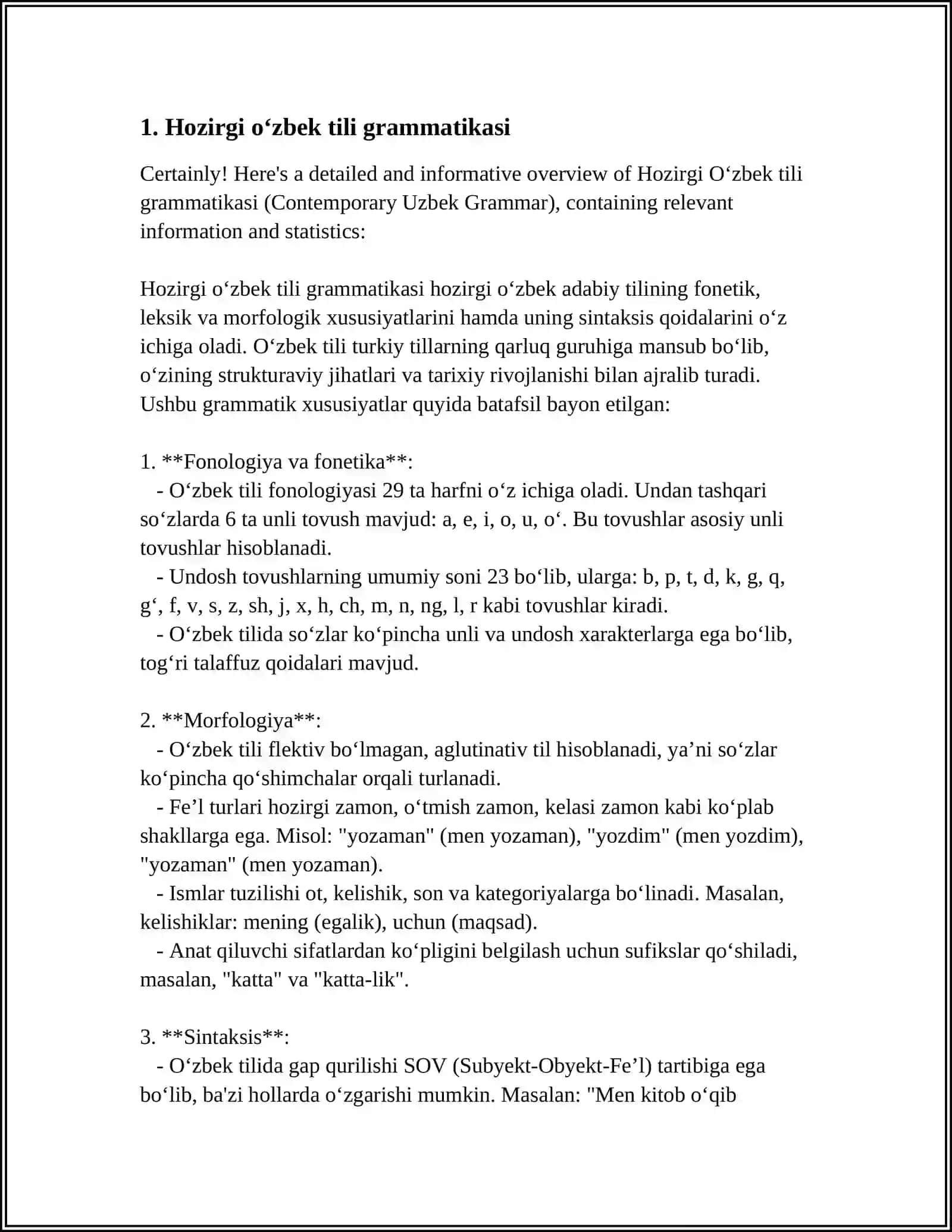 Hozirgi o‘zbek tili grammatikasi 3