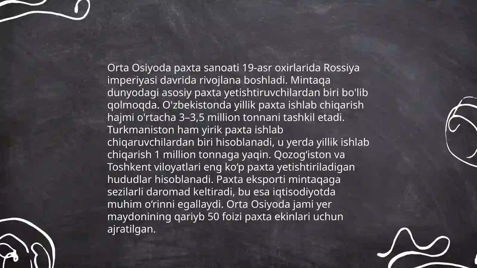 Orta Osiyoda paxta yetishtirish 3