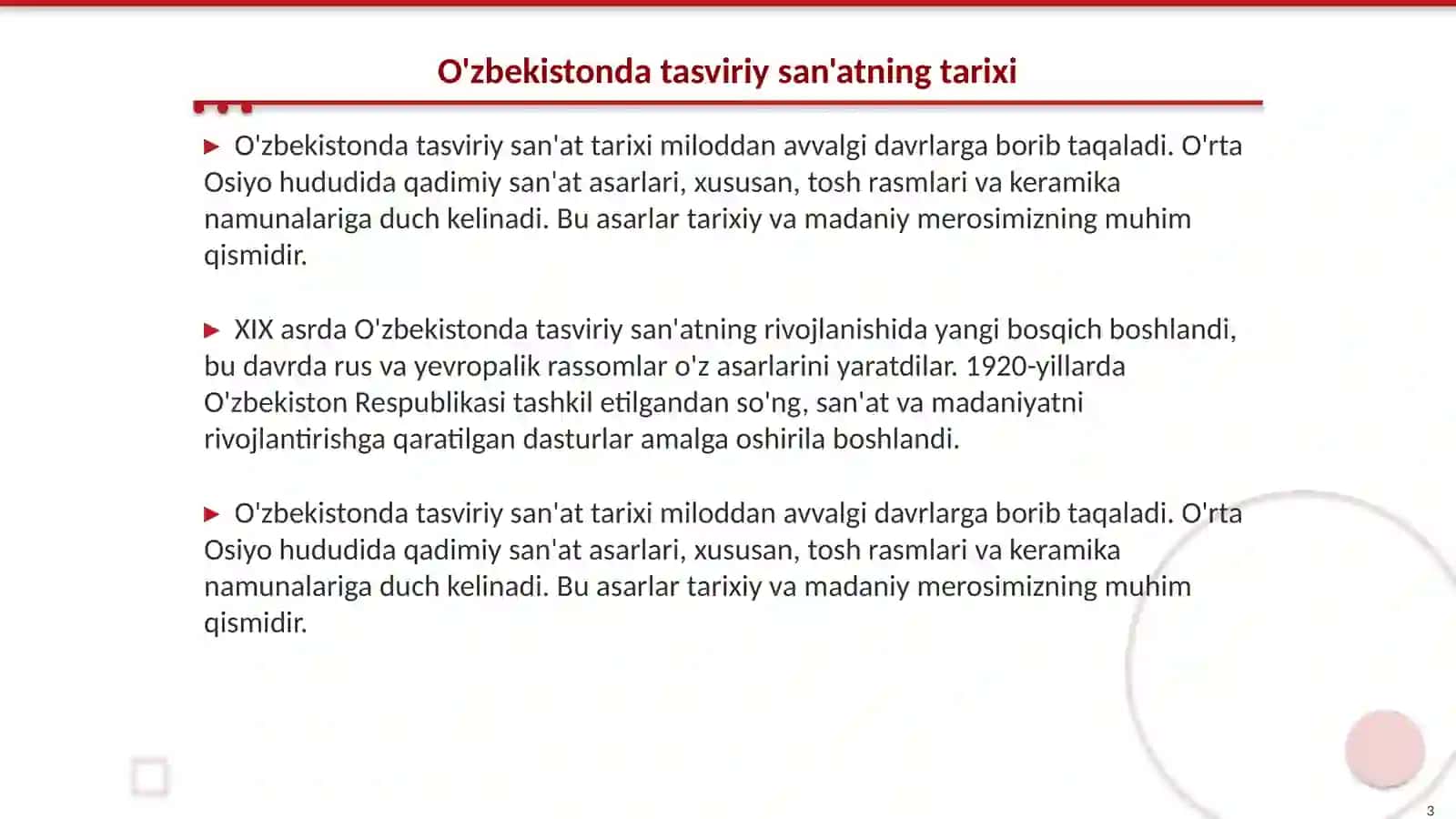 O'zbekistonda tasviriy sanat tarifi va rivojlanishi 3