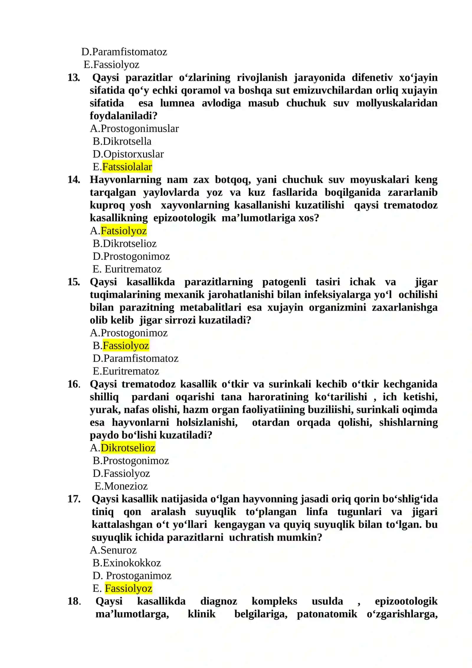 YaB UCHUN TEST SAVOLLARI (500-TA) 3