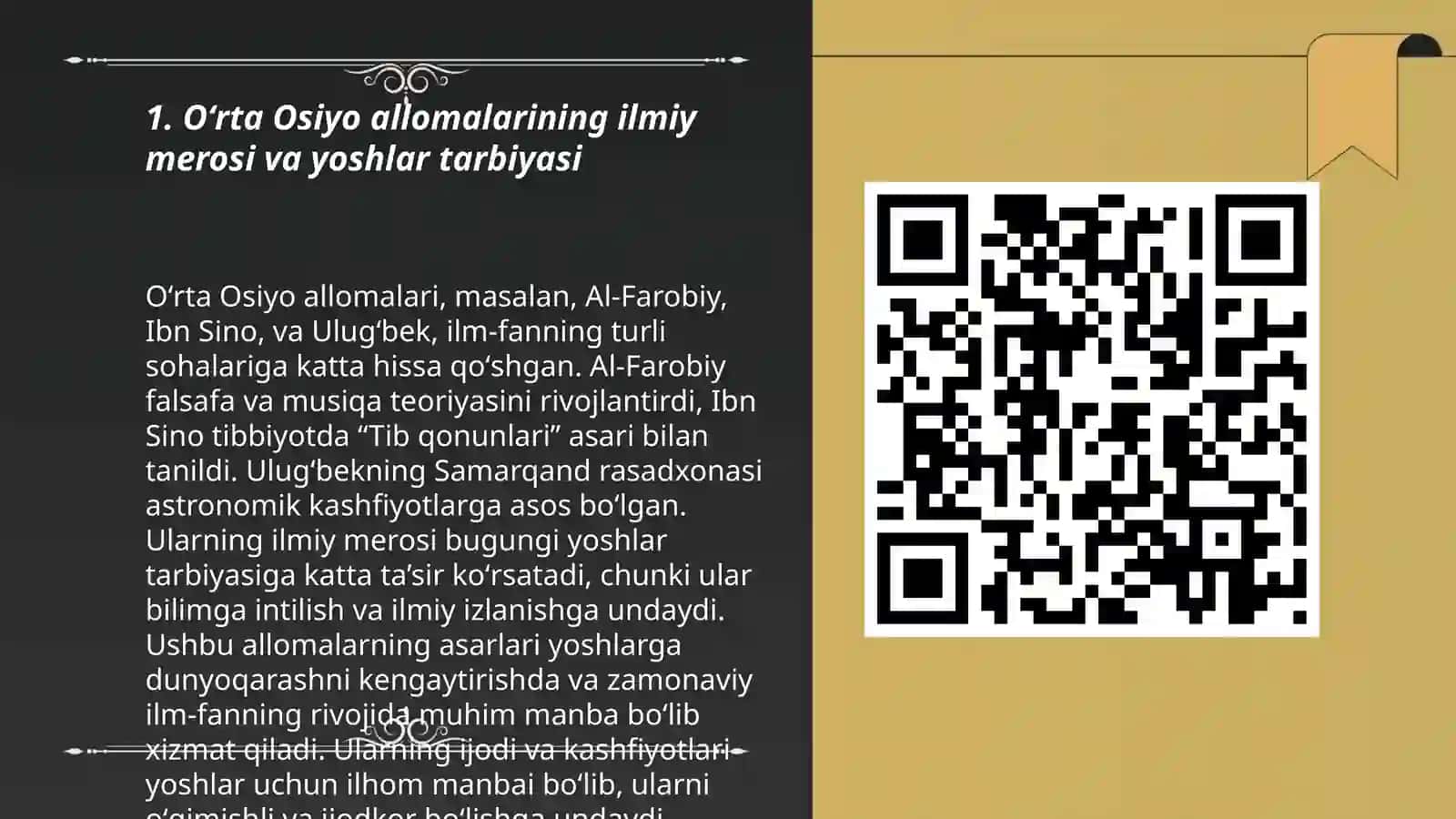 Oʻrta Osiyo allomalarining ilmiy merosi va yoshlar tarbiyasi 3
