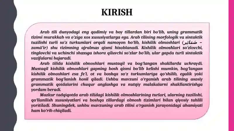 Kishilik Olmoshlari 3