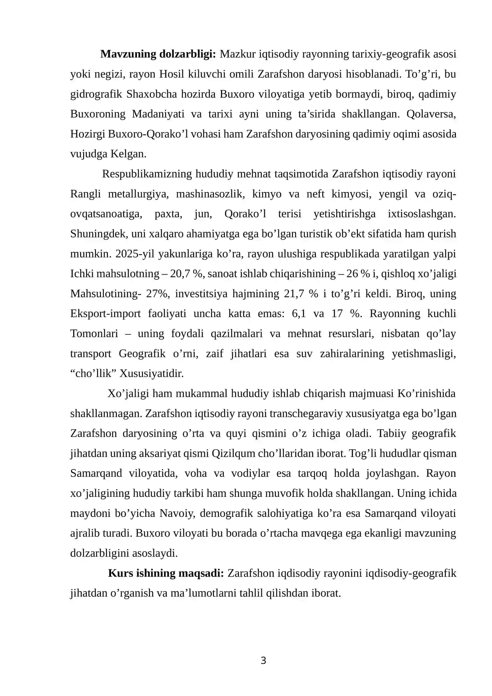 Zarafshon iqdisodiy rayoni geografik tavsifi 2025 3