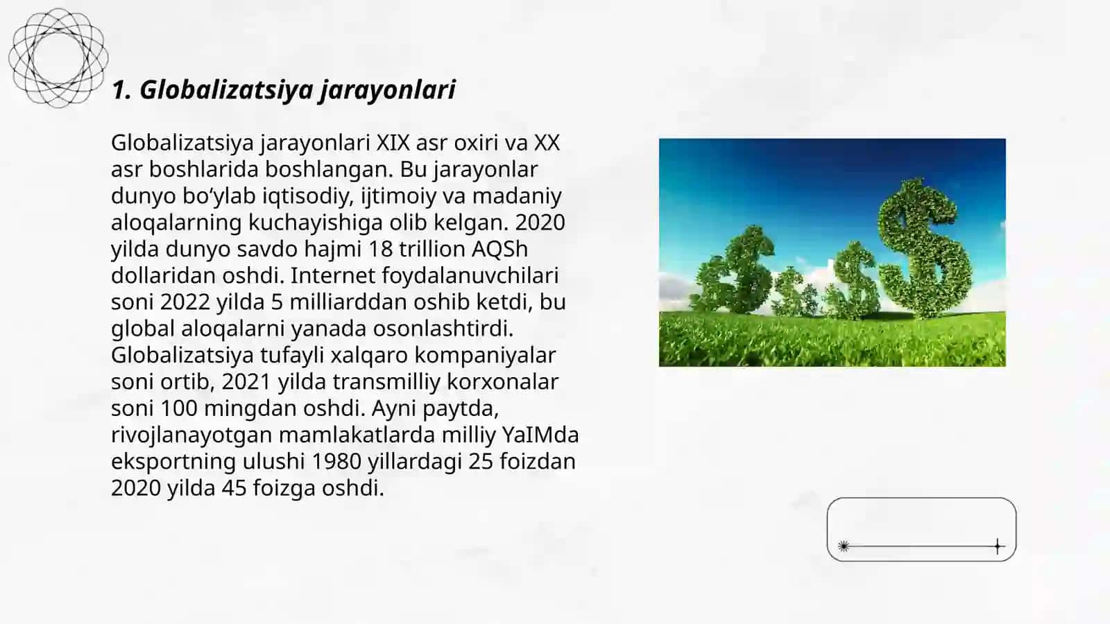 Globalizatsiya jarayonlari 3