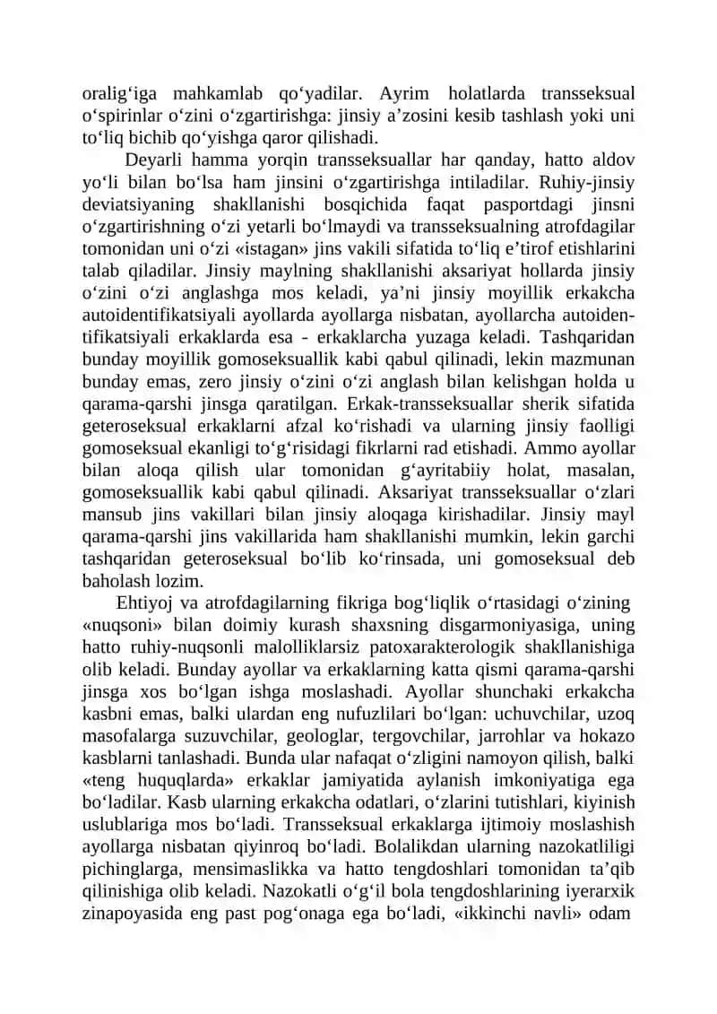 Ruhiy-jinsiy rivojlanish deviatsiyasi 3
