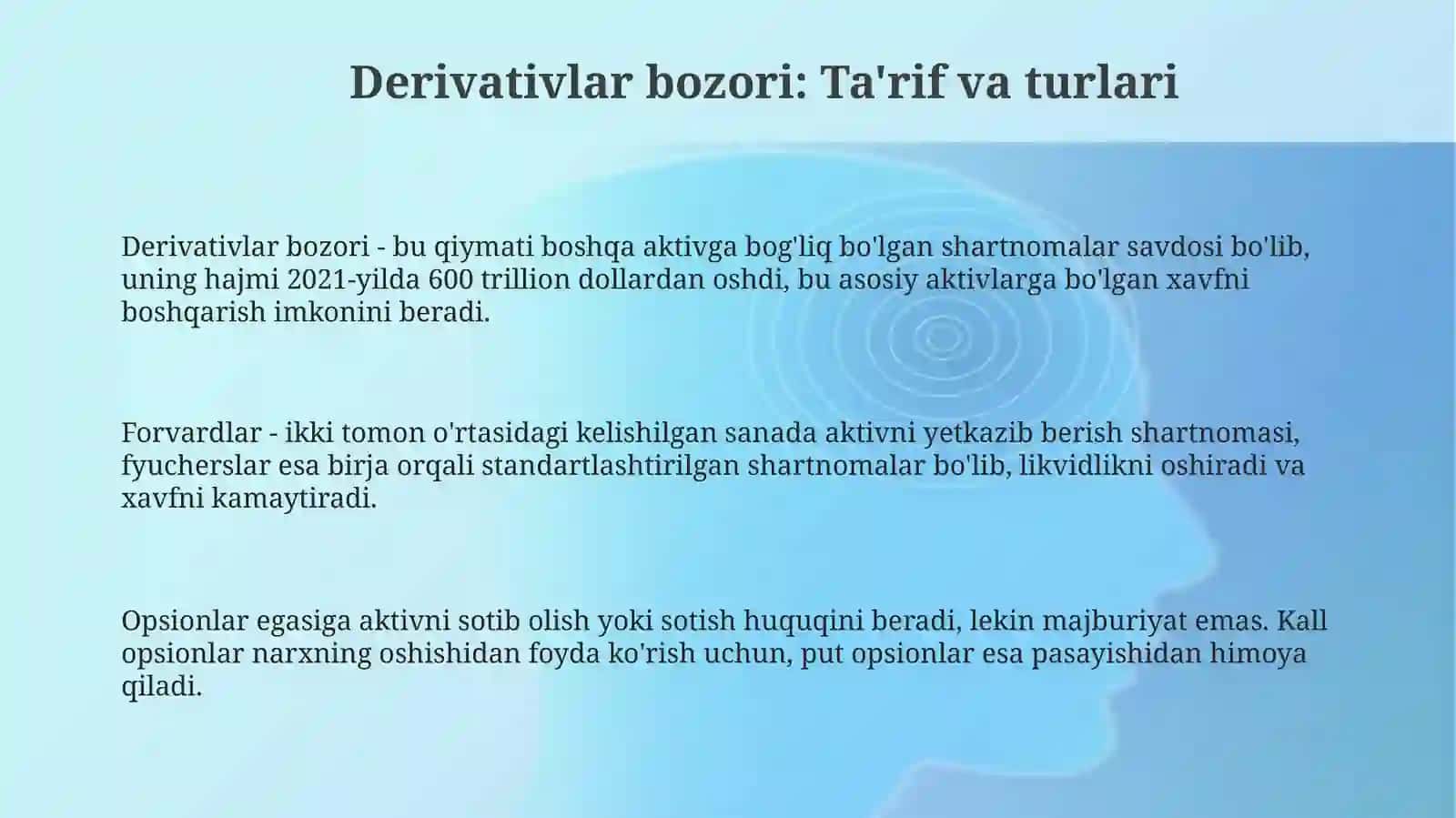 Derivativlar bozori 3