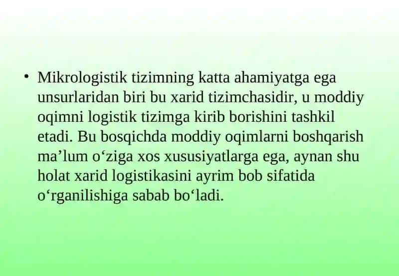 Xarid logistikasi 3