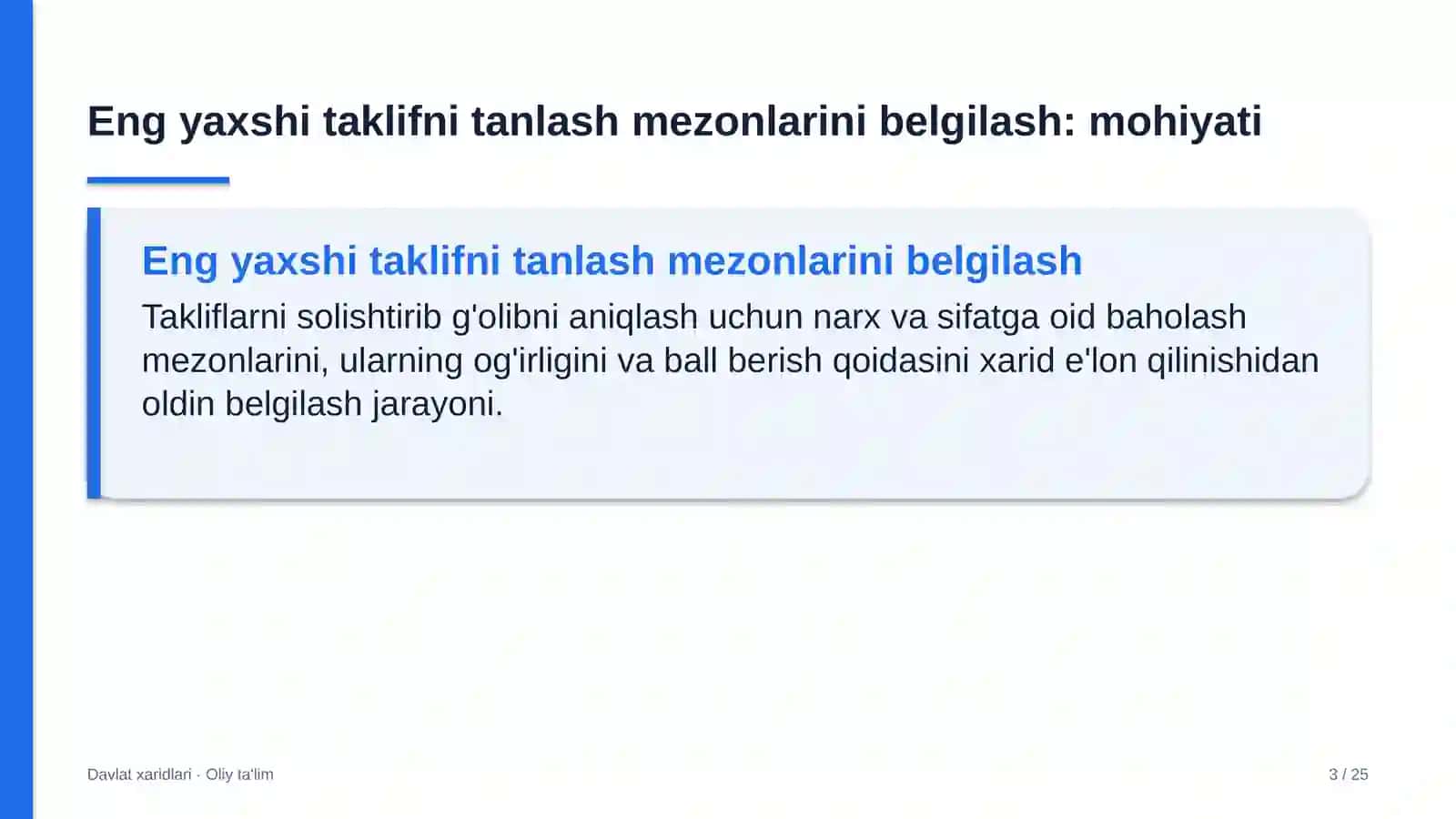 Ko'chatchilik xo'jaliklarida eng yaxshi taklifni tanlash mezonlarini belgilash 3