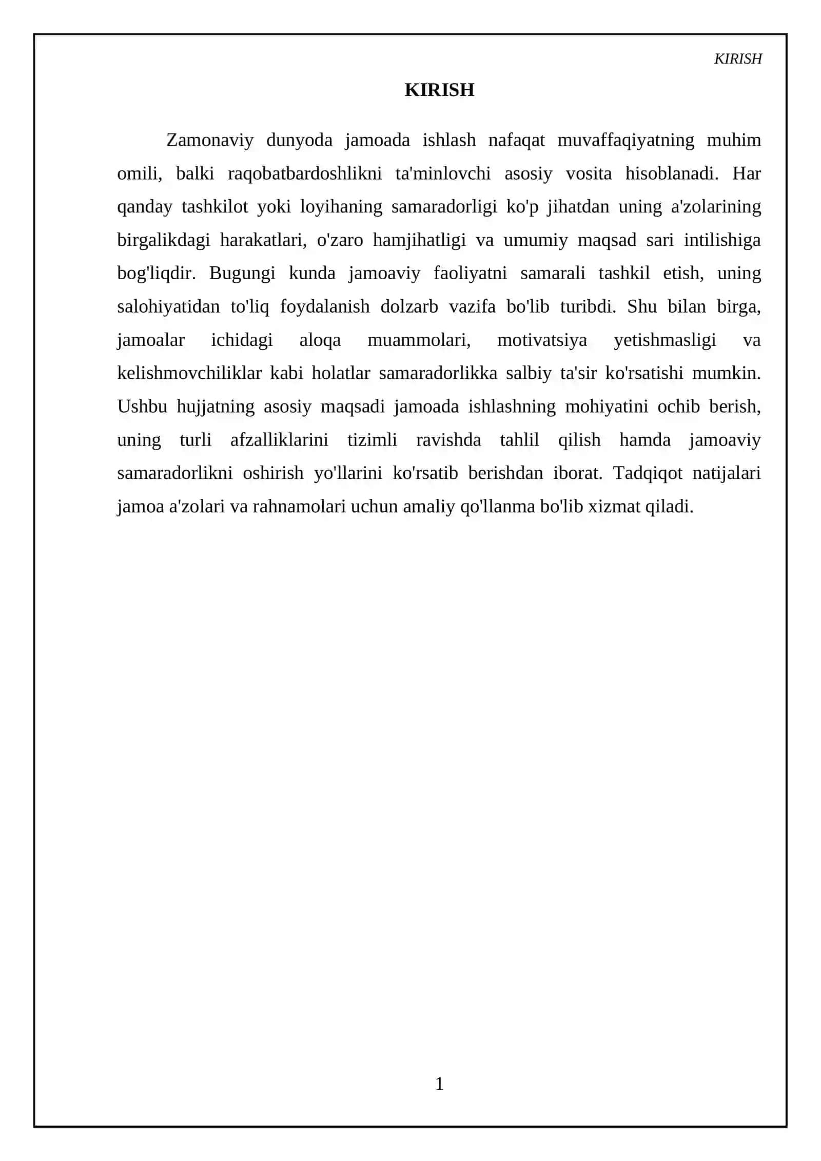 Jamoada ishlash (teamworking) va uning afzalliklari 3